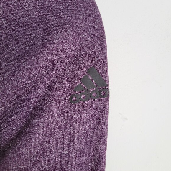 Adidas Purple Pink Long Sleeve Pullover Mock Neck Layering Top Size Small - Picture 4 of 11